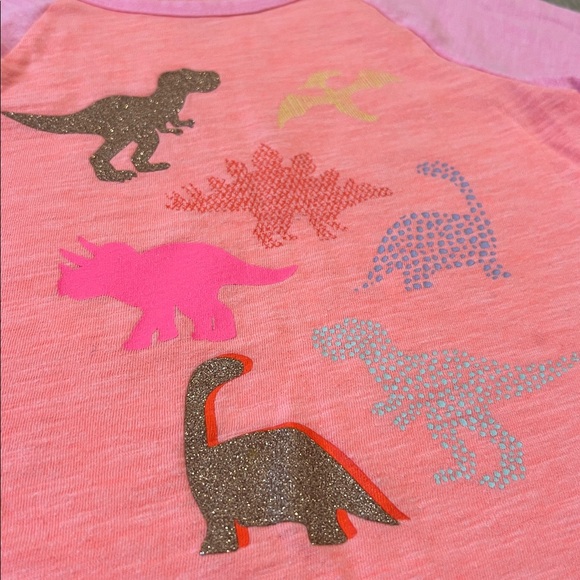 [Cat & Jack] Sparkle Dinosaur Baseball Tee - Picture 2 of 6